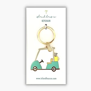 Golf; Golf Cart; Keychain; Coastal gift;