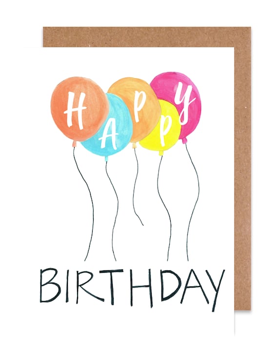 Happy Birthday Card Balloon Card Charleston Daniel Island | Etsy