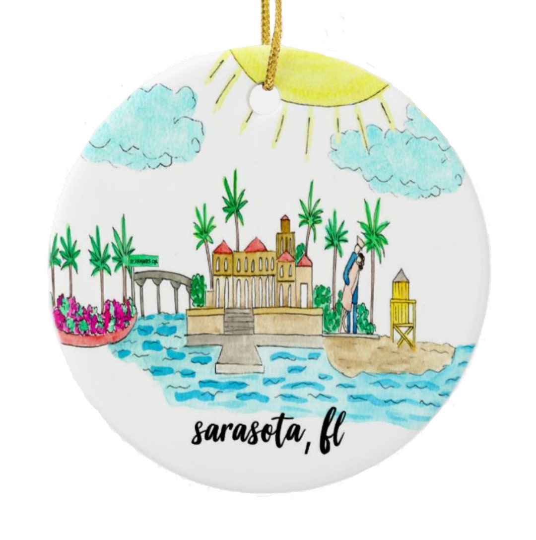 Sarasota FL Ornament Etsy