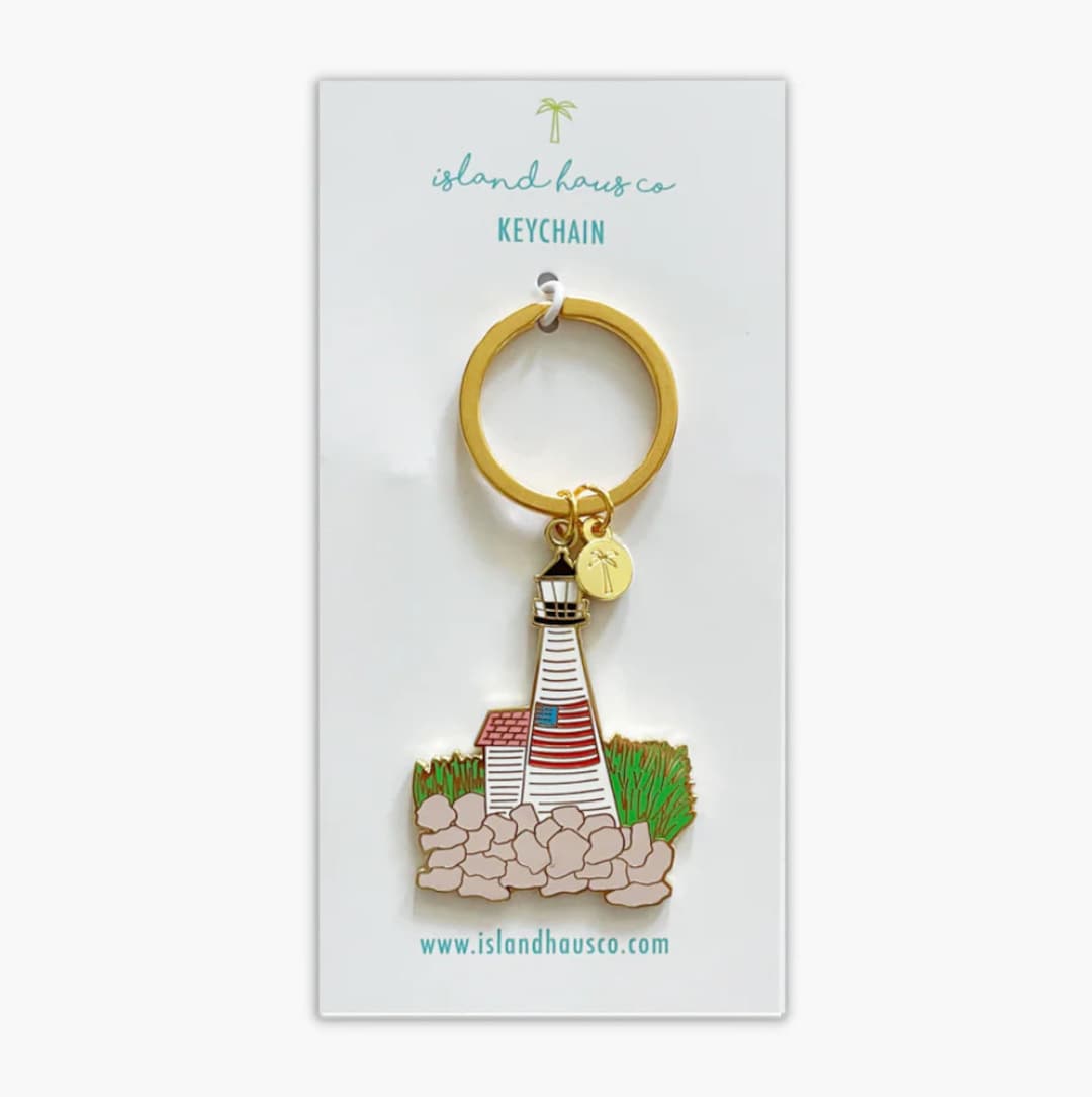 Lighthouse Keychain; Keychain; Coastal Gift; Lighthouse - Etsy