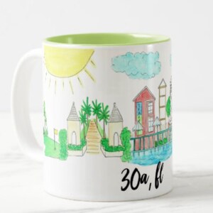 30A, FL Coffee Mug Florida Coffee Mug Coastal Mug image 2