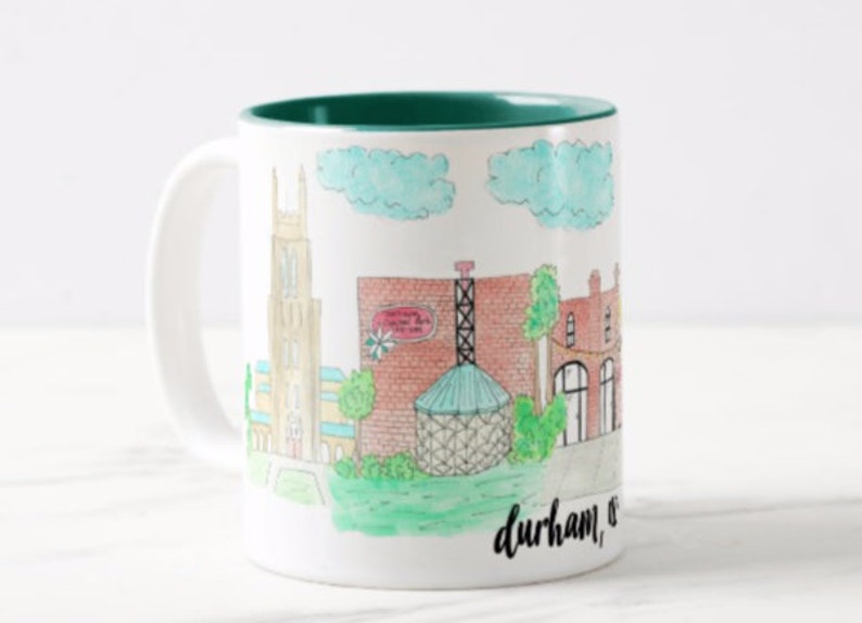Durham, NC Coffee Mug North Carolina Mug Coffee Mug Coastal Mug Etsy