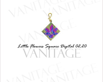 Earrings Peyote Pattern -  Peyote stitch PDF instant Download