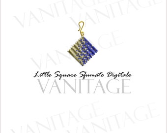 Peyoted beaded pattern, earrings tutorial with Miyuki beads -  Peyote stitch PDF instant Download - jewelry making earring with beads -