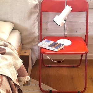 VINTAGE 80er Jahre Klappstuhl - Ted Style in Rot - Space age