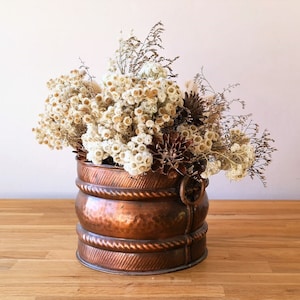 VINTAGE - Schöner Übertopf - REIN KUPFER - Handarbeit Schweiz - 18,5 cm Ø - H 13,5 cm - Copper - Planter