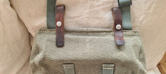 VINTAGE - Swiss Army Bread Bag - Shoulder Bag - Bread Bag - Salt 