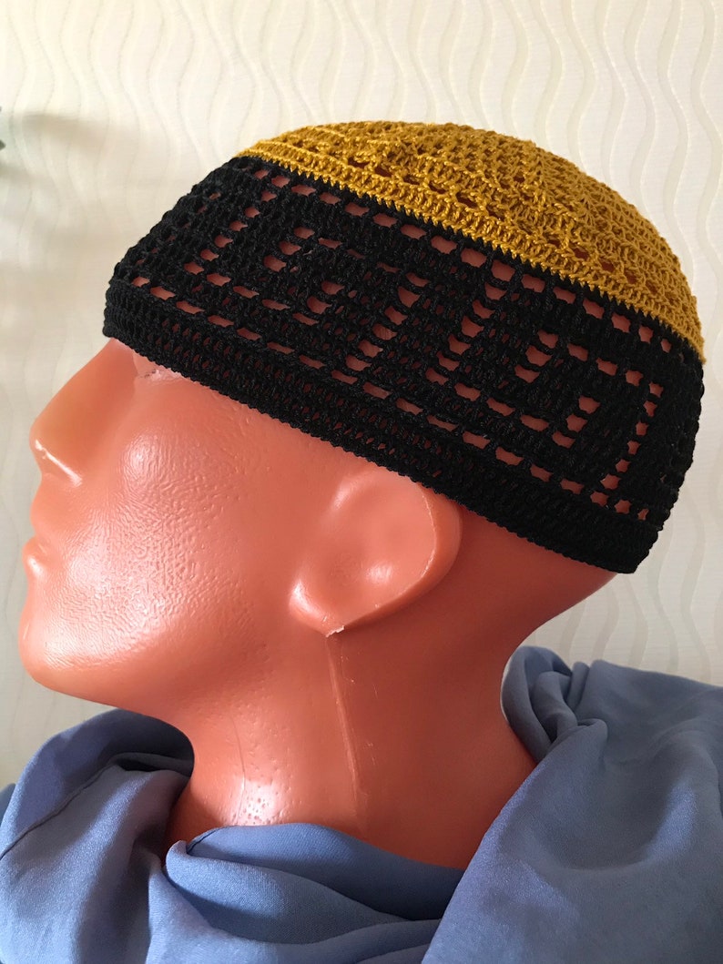 Kufi Kufi hat men Skull cap Summer hat Crochet hat Handmade Etsy