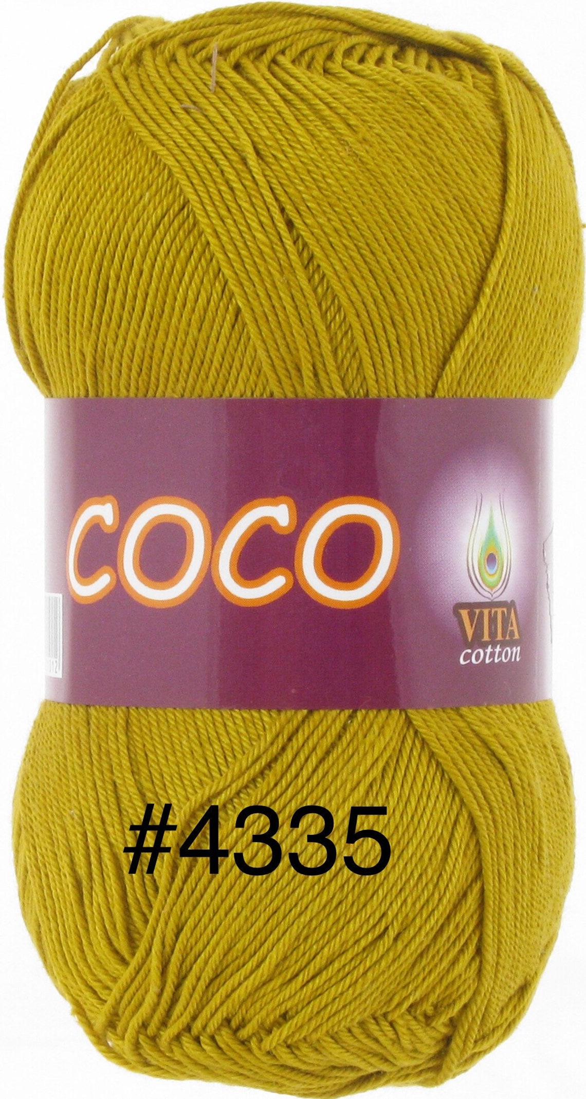 Cotton Yarn 100 Mercerized Cotton Vita Coco Yarn for Hand Etsy