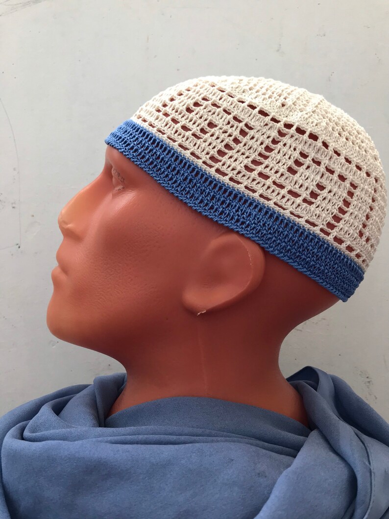 Kufi Kufi hat men Skull cap Summer hat Crochet hat Handmade Etsy