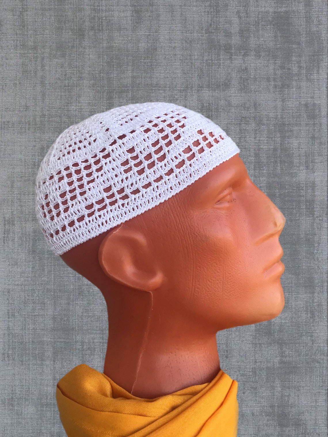 African wave skull cap kufi knit cotton muslim beanie Etsy