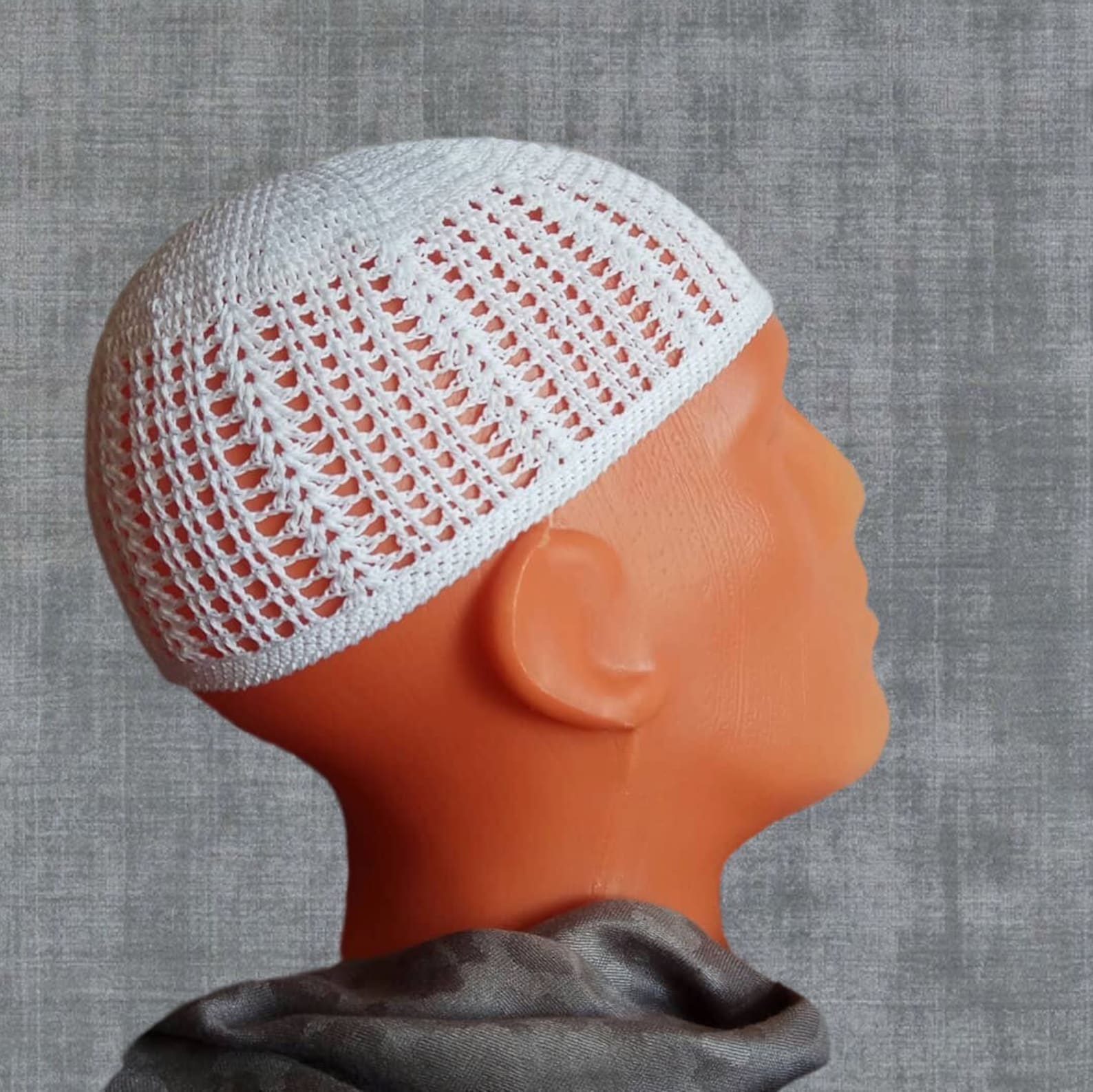 Crochet African cotton skull cap hat for men Etsy