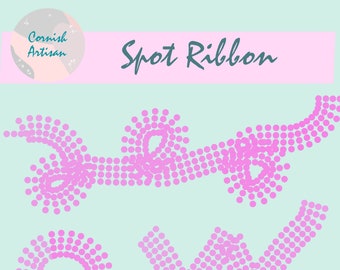 Spot ribbon Procreate pattern brush