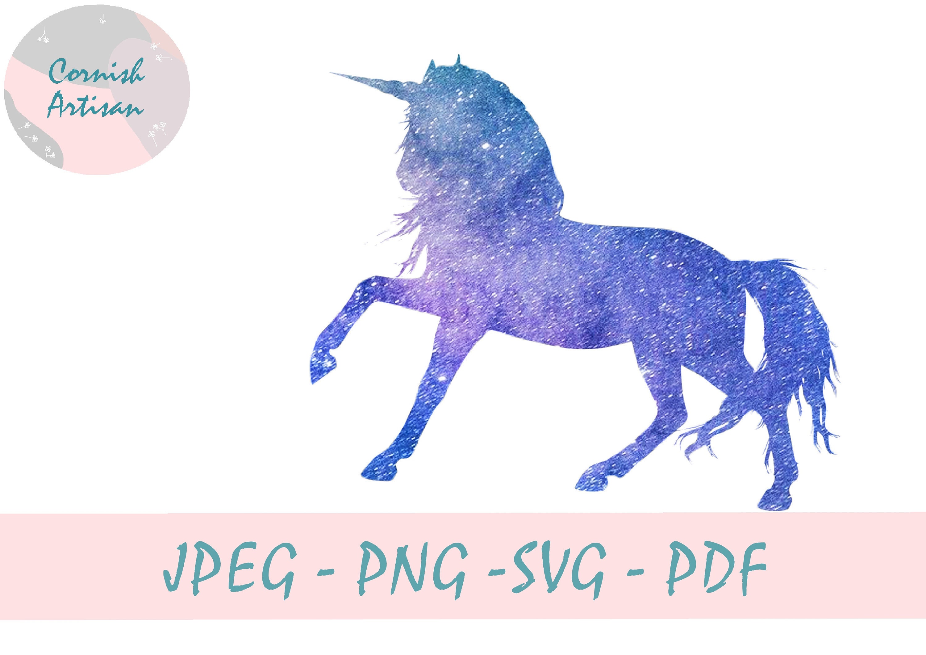 Magical Unicorn SVG PNG Cricut Files. Commercial Use Licence. - Etsy