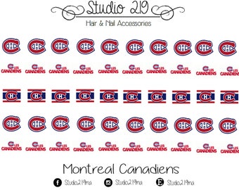 Montreal Canadiens Waterslide Nail Decals