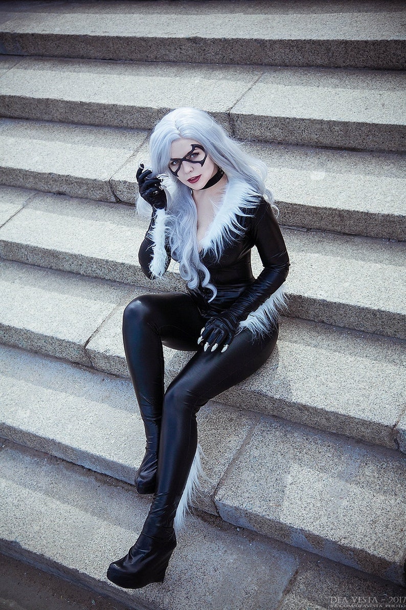 Black Cat full cosplay costume Marvel comics Etsy