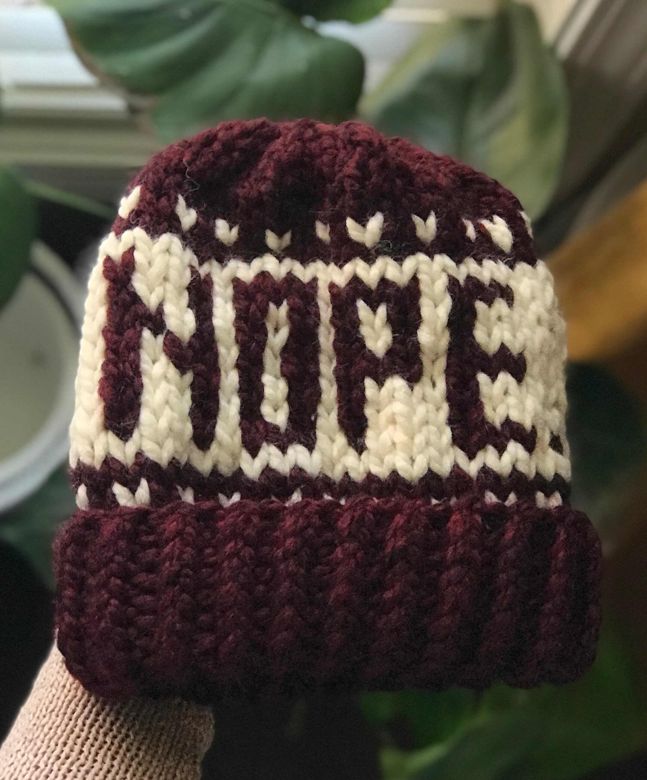 NOPE beanie //Mood Beanie//Knit Beanie//Word Hat Etsy