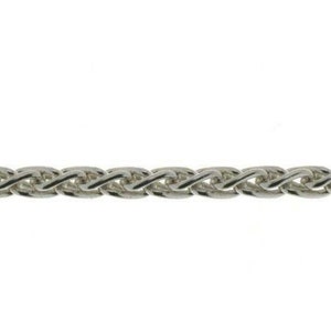 Wheat Bracelet Chain in 7&quot; Length (2.2mm Width)* -- Sterling Silver -- MADE IN ITALY
