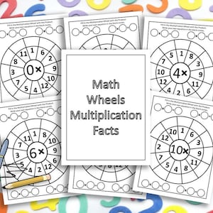 Math Wheels Multiplication Facts | PDF Multiplication Practice For Beginners | Multiplication Worksheets | Early Learning On Multiplication