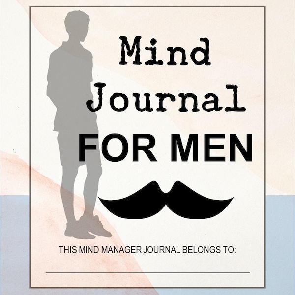 Mind Journal For Men | Sets of Questionnaire For Men | Instant Download Men Journal | Men Daily Question | PDF Printable