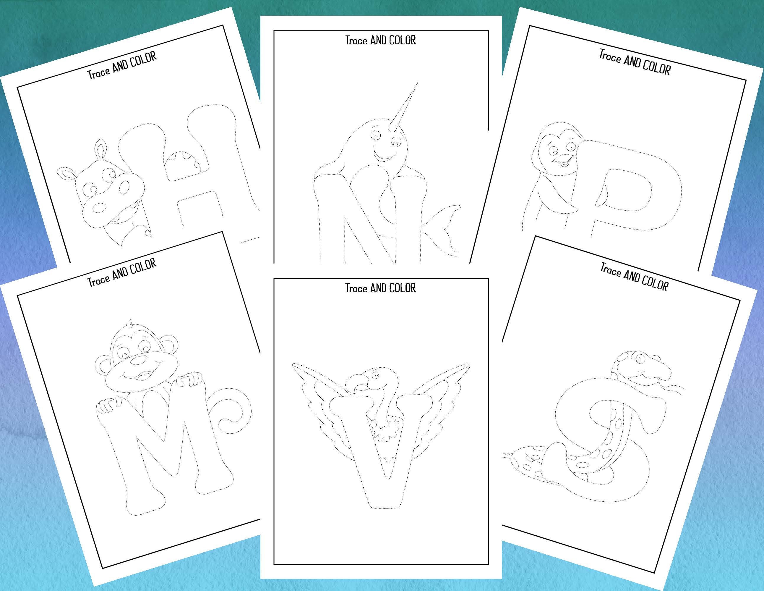 Preschool Workbook Alphabet Handwriting Book Handwriting | Etsy