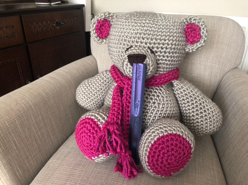 HUGE Crocheted Krissie Bear Valentines Anniversary Gift