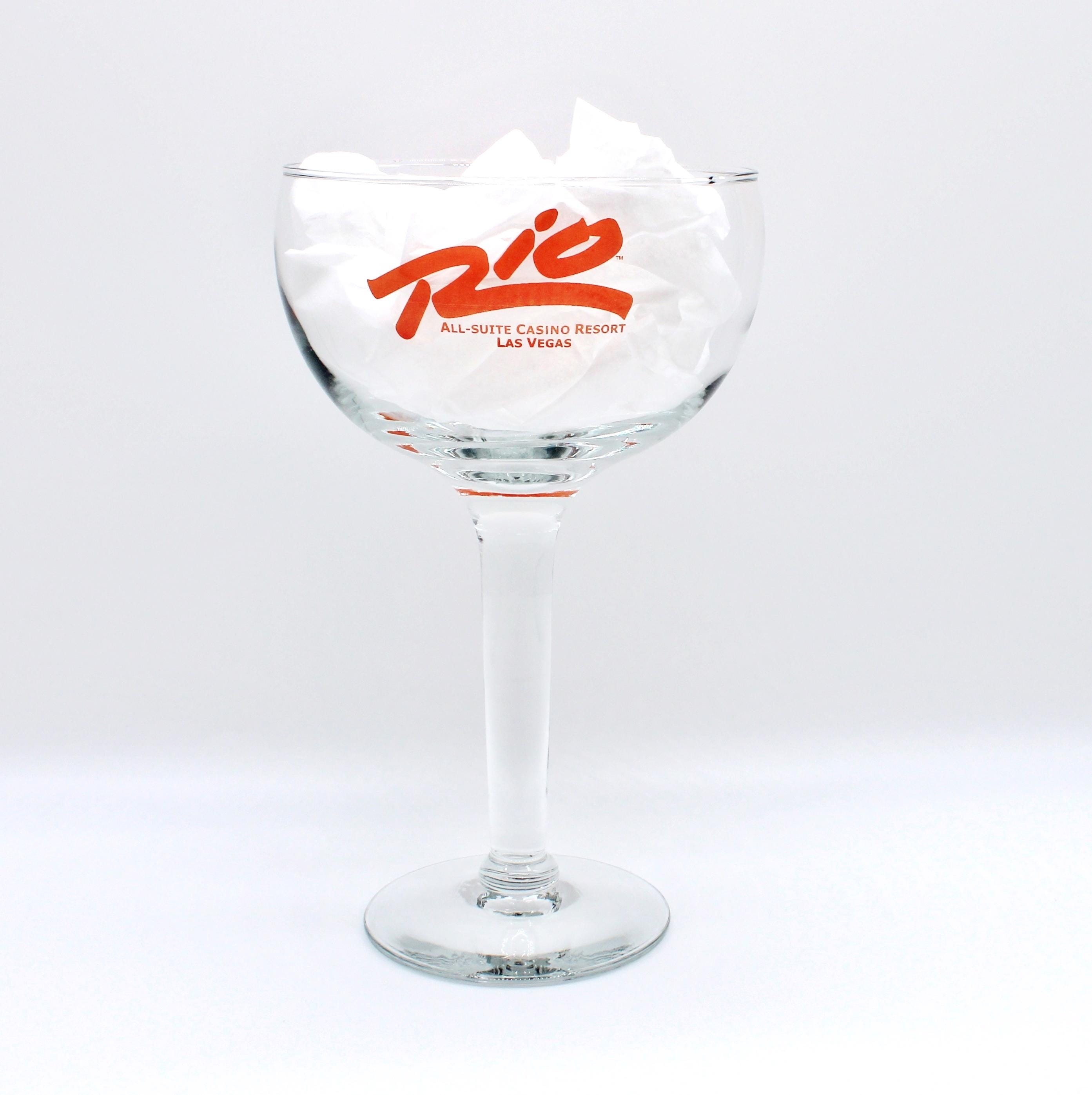 Mardi Gras Martini Glass
