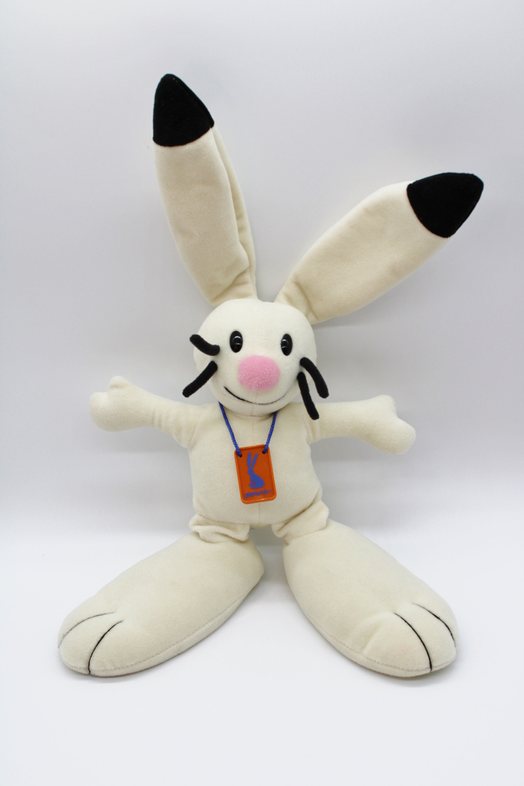 2002 Salt Lake Olympics Mascot Plush, Powder the Rabbit, Tyco