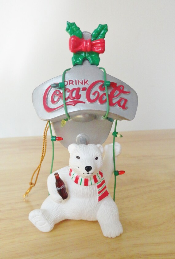 Coca Cola Polar Bear Collection Christmas Tree Vintage Etsy