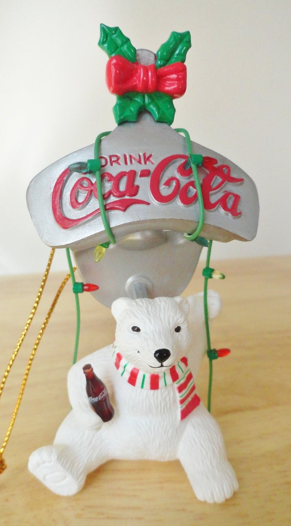 Coca Cola Polar Bear Collection Christmas Tree Vintage Etsy