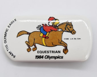 Pin's Olympique Los Angeles 1984 - Mascotte Aigle Volleyball - Vintage