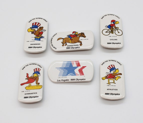 1984 Los Angeles Summer Olympics Collectible Pins, Sam the