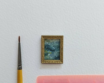 Doll furniture, Mini painting, Original art, dollhouse art, dollshouse things, Dollhouse furniture, miniature,art, dollshouse,