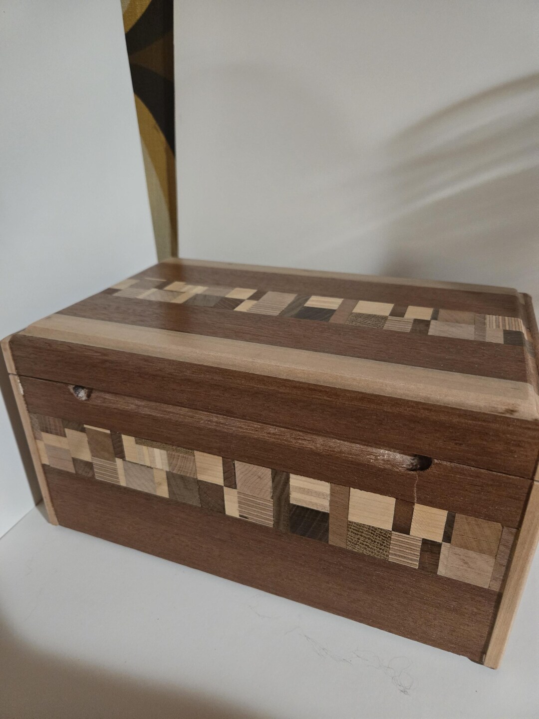 Handcrafted Wooden Jewelry Box: Flocked Interior Keepsake Organizer - Etsy