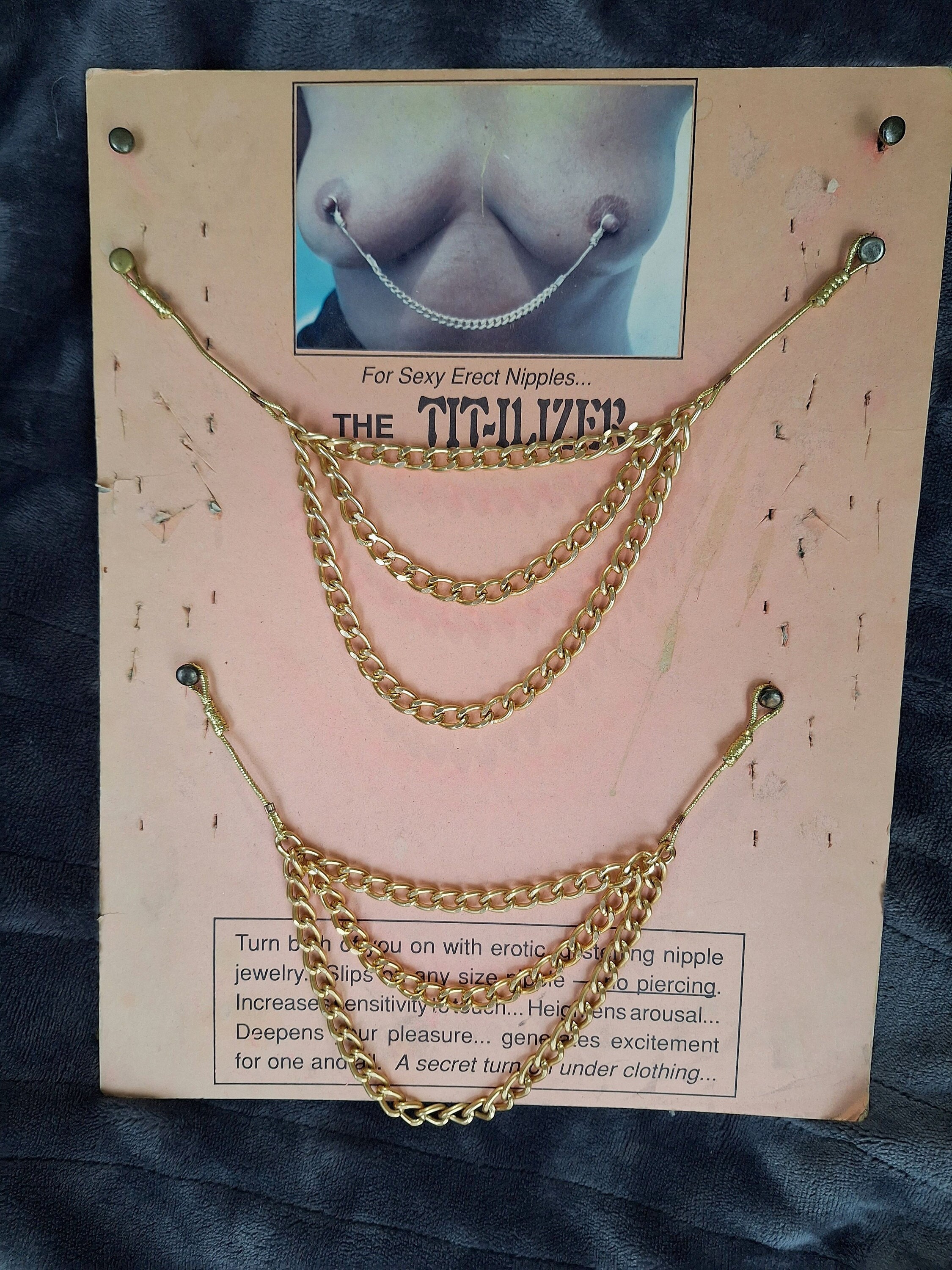 New Titilizer Nipple Triple Chain Jewelry With Adjustable Lasso for  Increased Pleasure Non Piercing Aluminum - Etsy