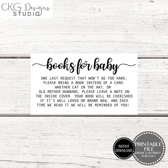 Printable Baby Shower Games Books For Baby Insert Printable Etsy