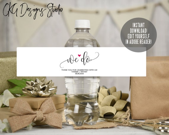 Wedding Water Bottle Label Template from i.etsystatic.com