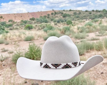 Cowboy/Cowgirl Hat Bead Band: Aztec Pattern 2