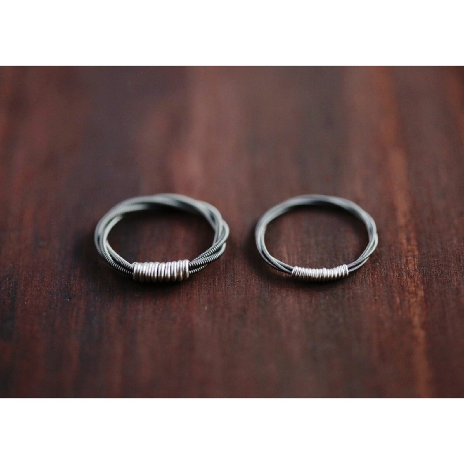 Mens Thick Guitar String Ring Made with Sterling Etsy