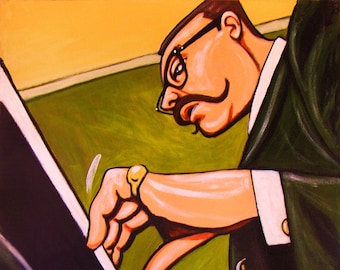 Vince Guaraldi Jazz Piano Charlie Brown Print poster