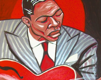 Charlie Christian Electric Jazz Guitar Print Poster