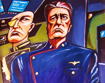 Battlestar Galactica Commander Adama Print Poster