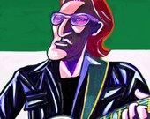 U2 Bono Guitar Print Poster