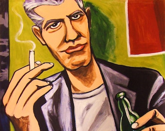 Anthony Bourdain Celebrity Chef Print Poster