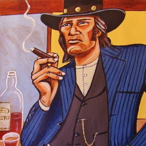 Kris Kristofferson Billy The Kid Cigar Print Poster