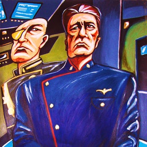 Battlestar Galactica Commander Adama Print Poster