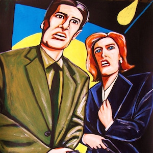 The X-Files Scully and Mulder Print Poster