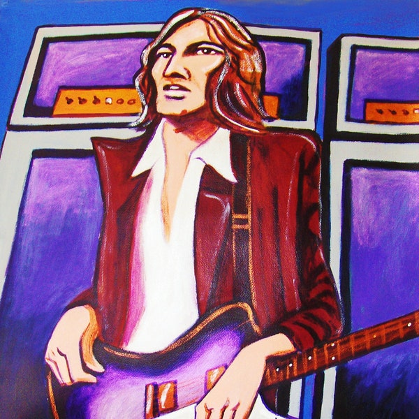 Eric Clapton Print Poster Cream Wheels of Fire gibson guitar