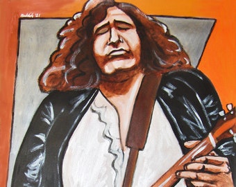 Leslie West Print Poster Mountain Rock Guitar Legend