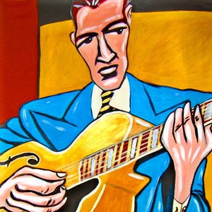 Johnny Smith Print Poster Jazz Guitar